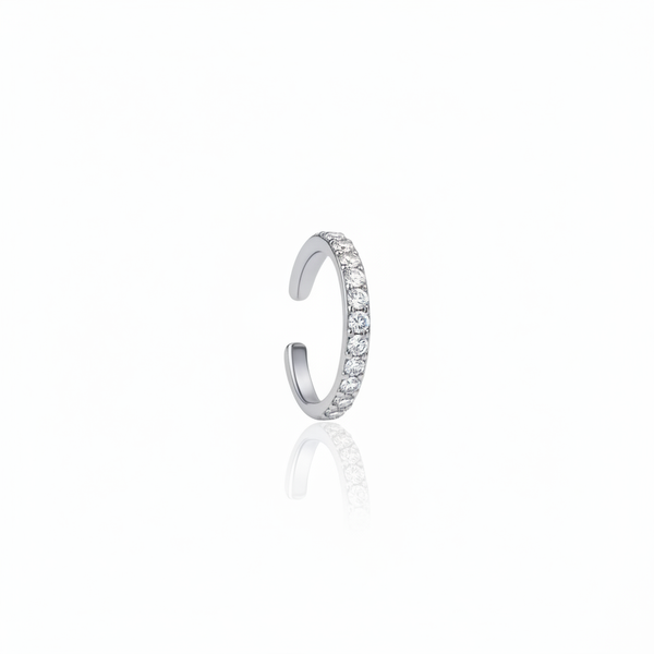 Linea Midi Ear Cuff – White Diamond