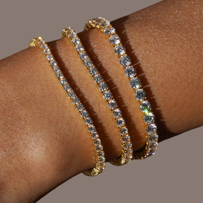 Juno Midi Tennis Bracelet – White Diamond
