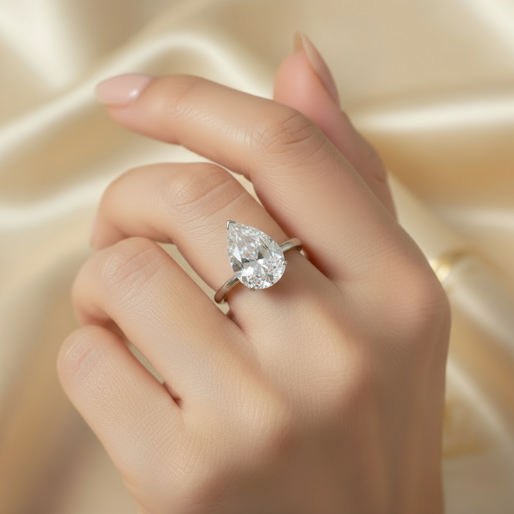 Nova Bold Solitaire Ring – White Diamond