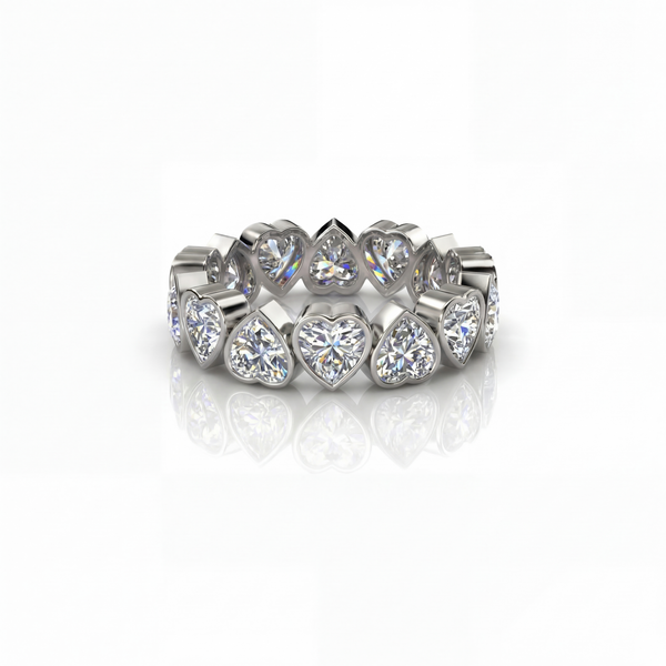 Amore Frame Eternity Ring – White Diamond