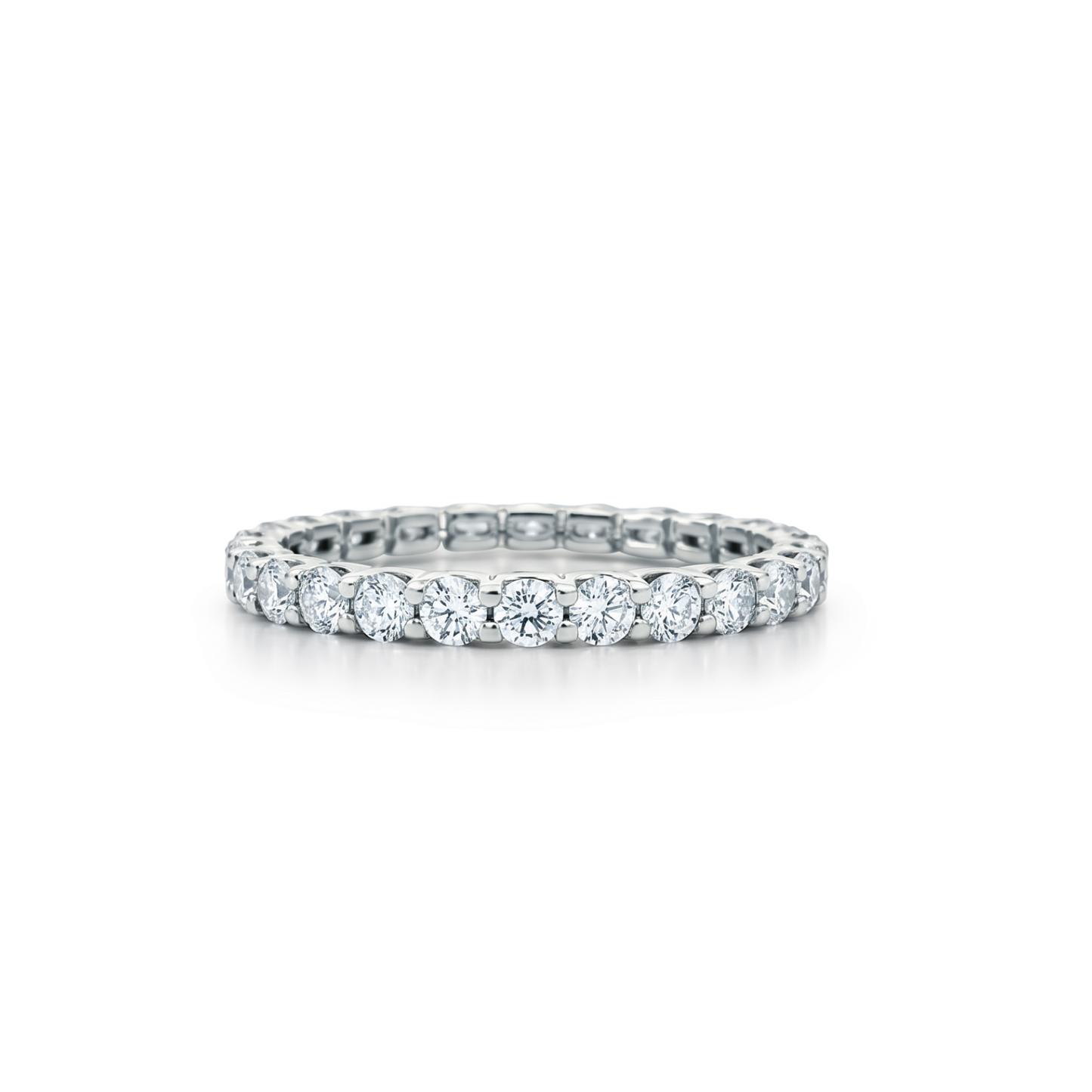 Linea Midi Ring – White Diamond