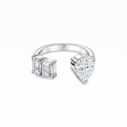 Nova Open Ring – White Diamond