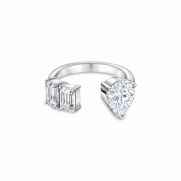 Nova Open Ring – White Diamond