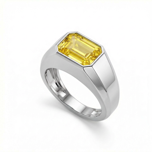 Nexus Signet Ring – Yellow Sapphire