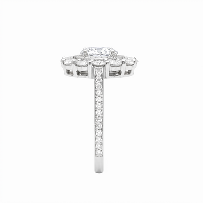 Velara Double Halo Ring – White Diamond