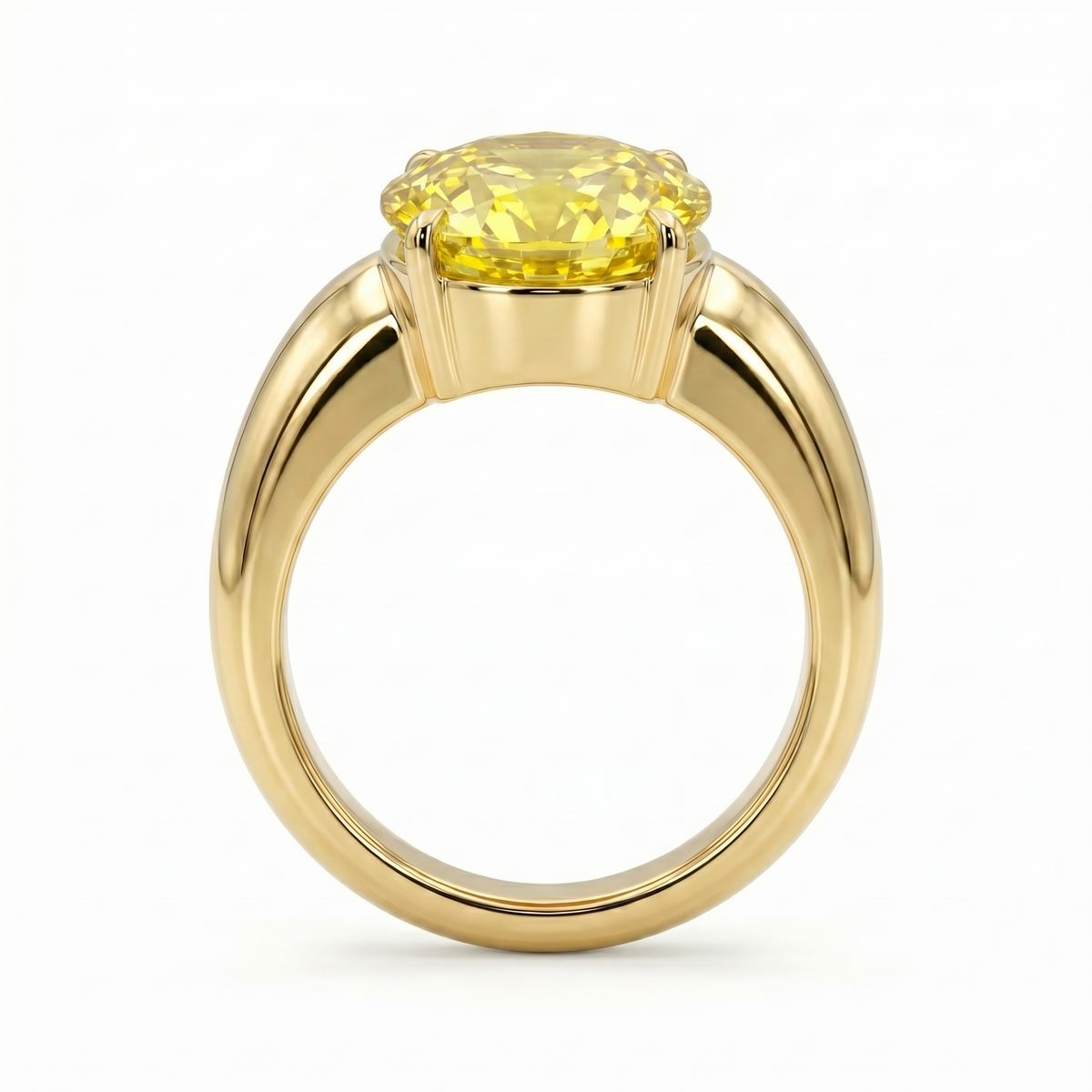 Velara Signet Ring – Yellow Sapphire