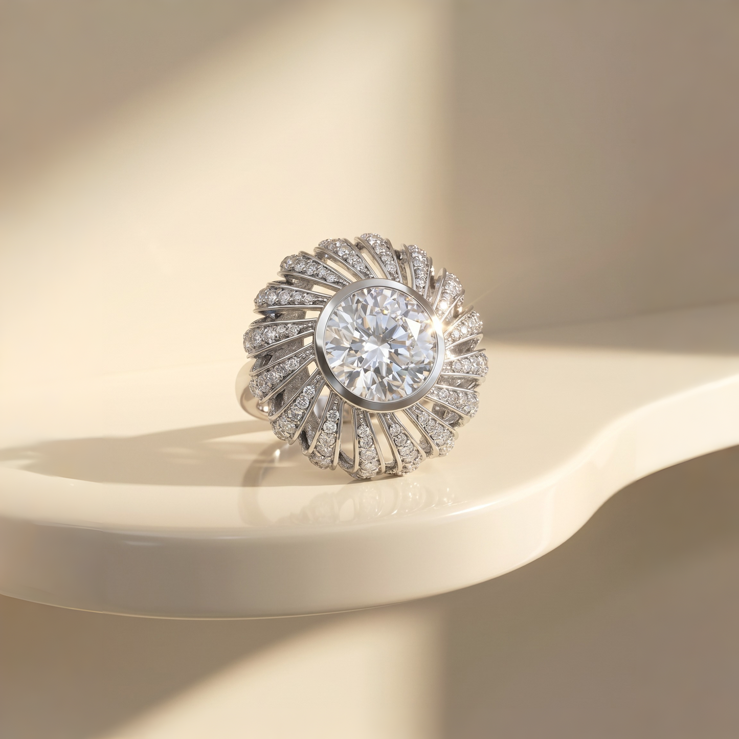 Forma Pasha Ring – White Diamond