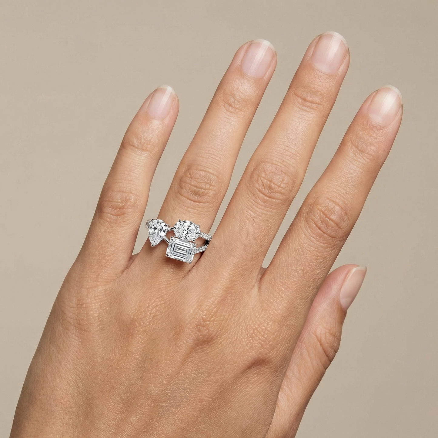 Nova Trio Ring – White Diamond