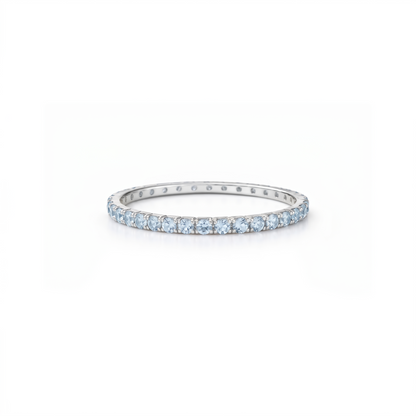 Linea Mini Ring – Light Blue Aquamarine