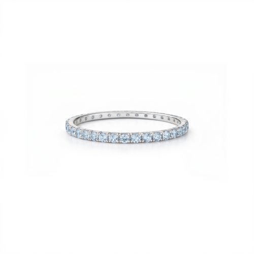 Linea Mini Ring – Light Blue Aquamarine