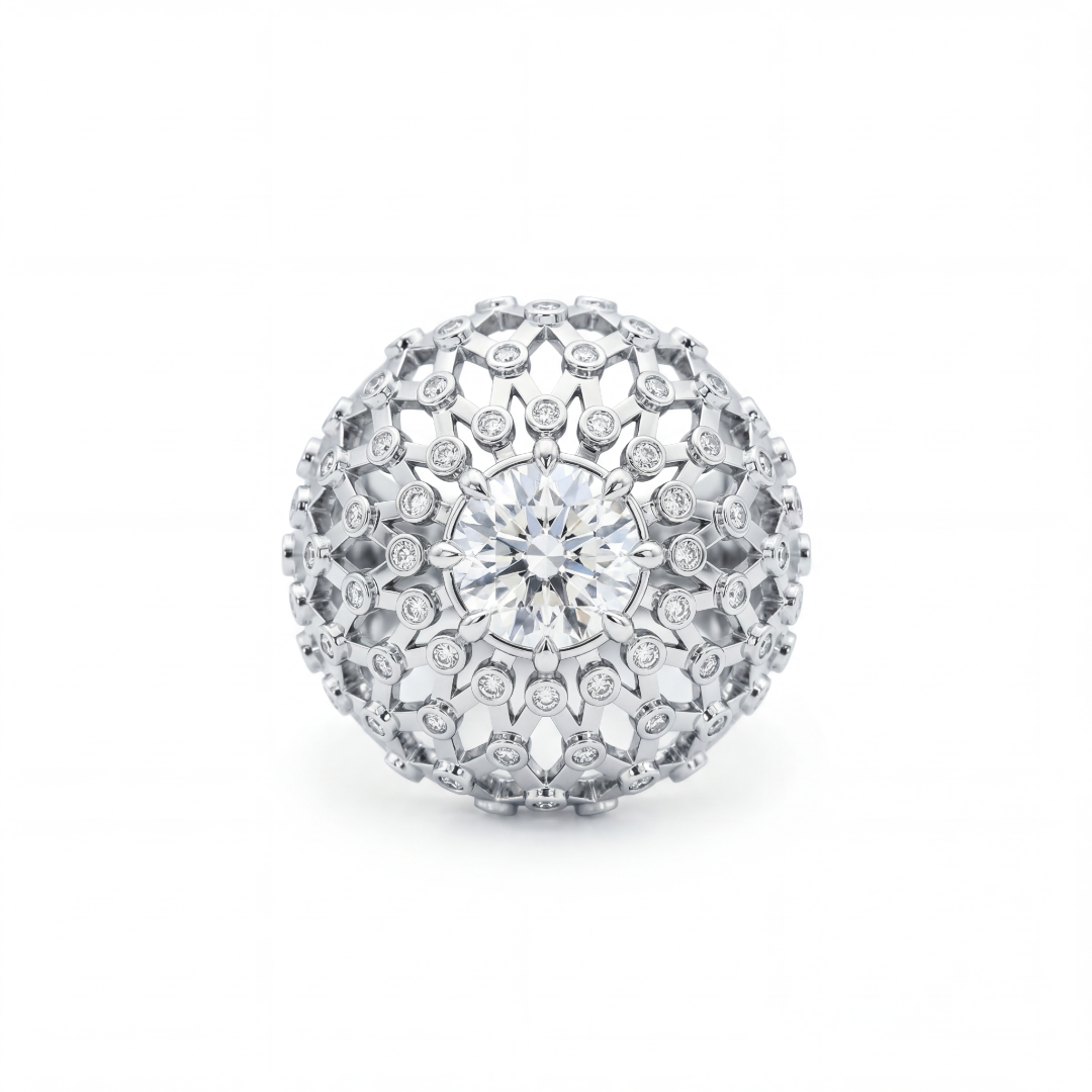 Juno Majestic Ring – White Diamond