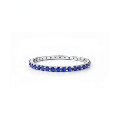 Linea Mini Ring – Blue Sapphire