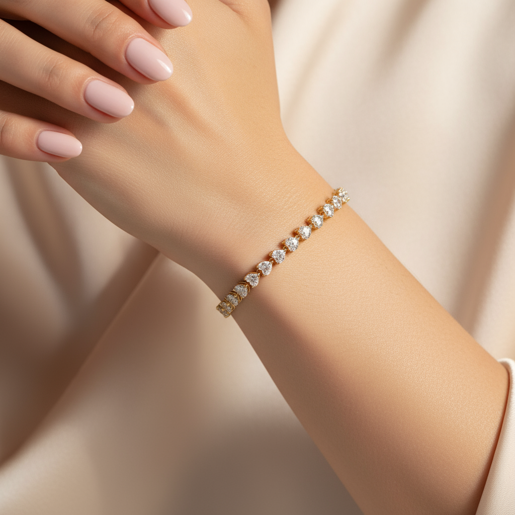 Amore Tennis Bracelet – Blue Sapphire