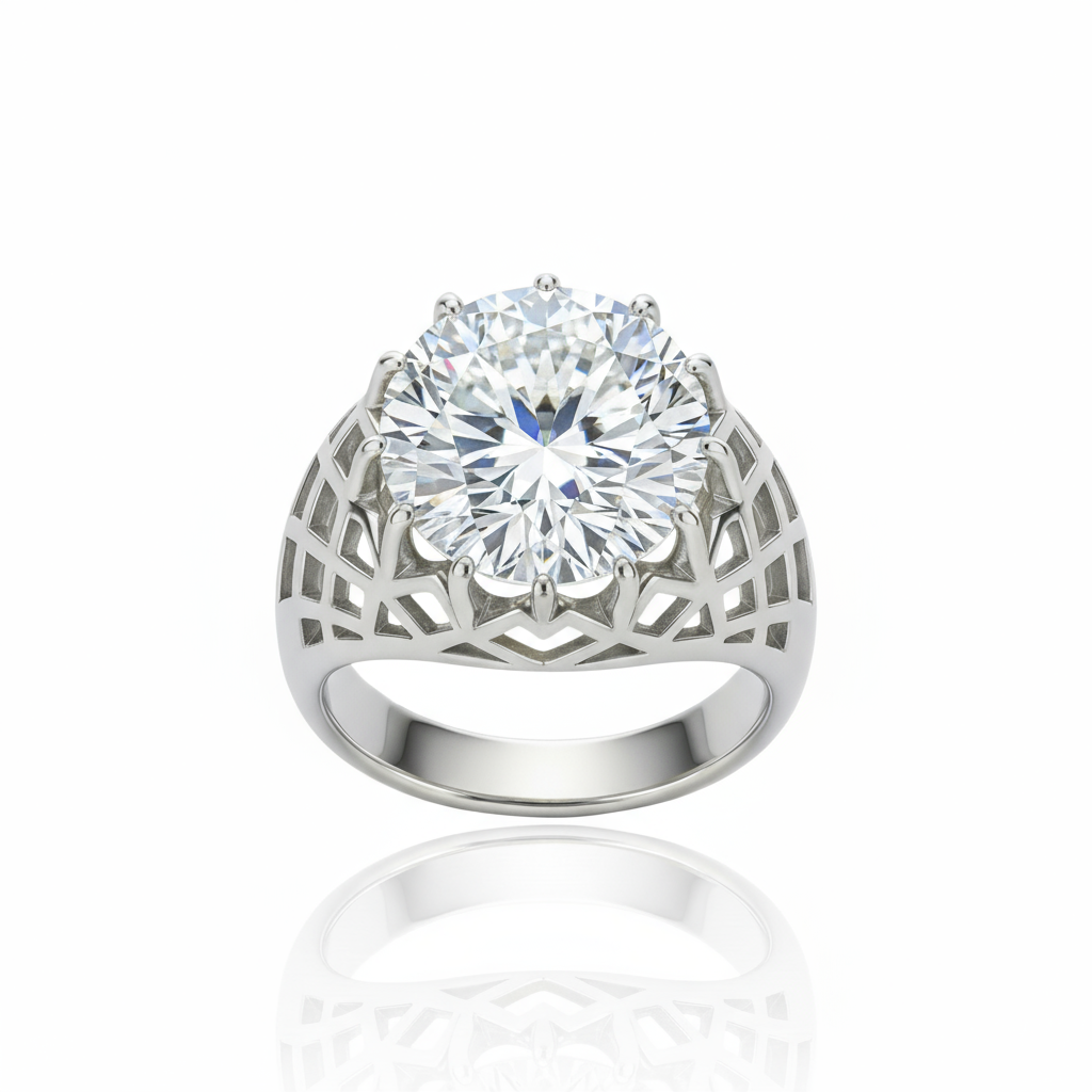 Juno Trellis Ring – White Diamond
