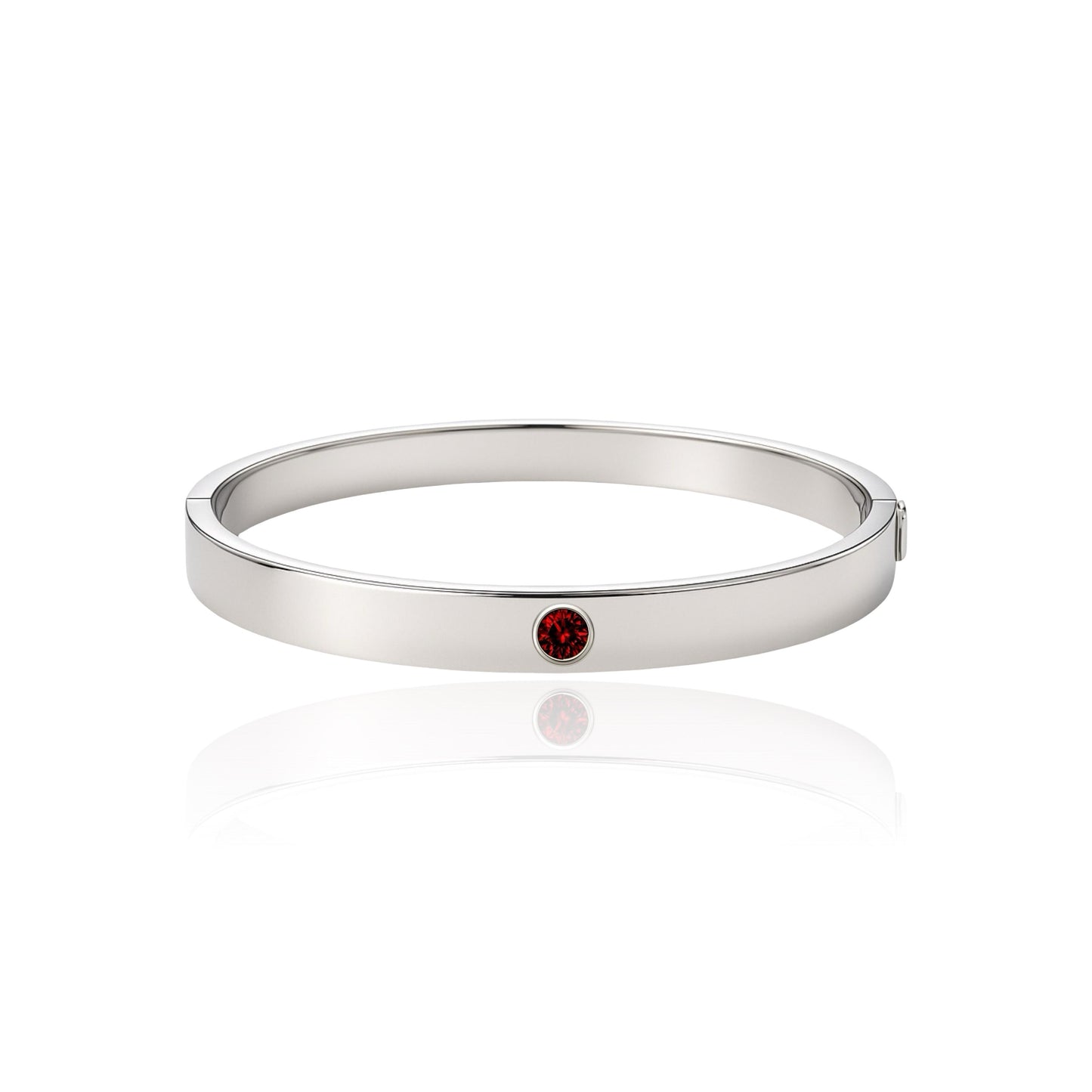 Forma Uno Elemental Bangle – Deep Red Garnet
