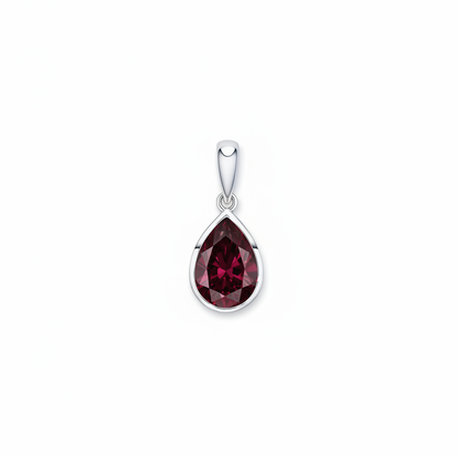 Nova Frame Pendant – Deep Red Garnet