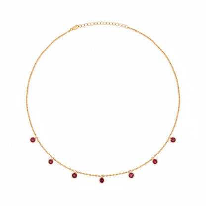 Forma Harmony Necklace – Deep Red Garnet