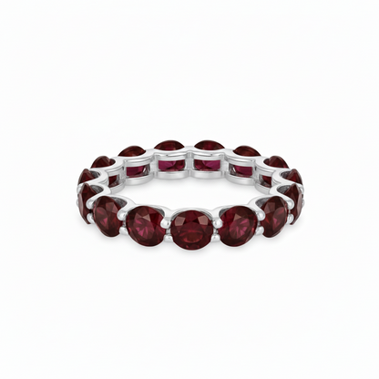 Linea Maxi Ring – Deep Red Garnet