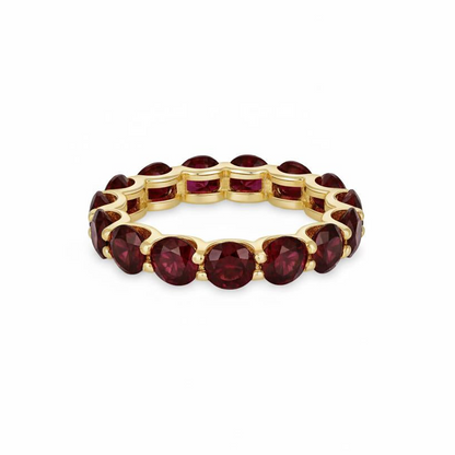 Linea Maxi Ring – Deep Red Garnet