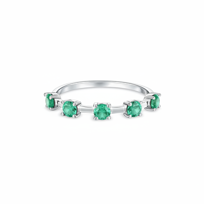 Linea Cinco Ring – Colombian Green Emerald