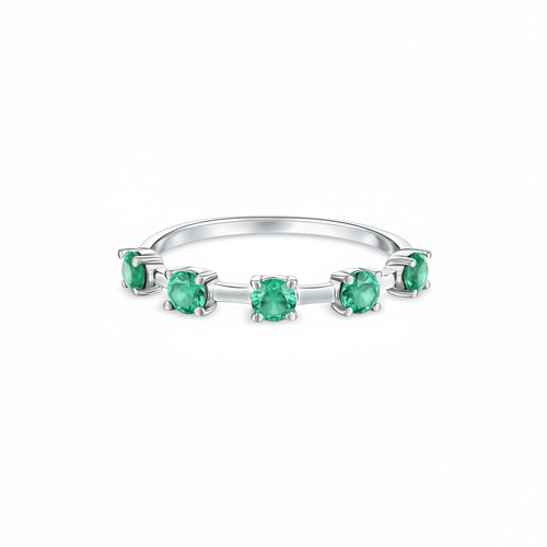 Linea Cinco Ring – Colombian Green Emerald
