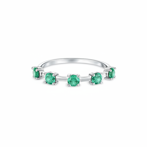 Linea Cinco Ring – Colombian Green Emerald
