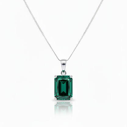 Nexus Statement Pendant – Zambian Green Emerald