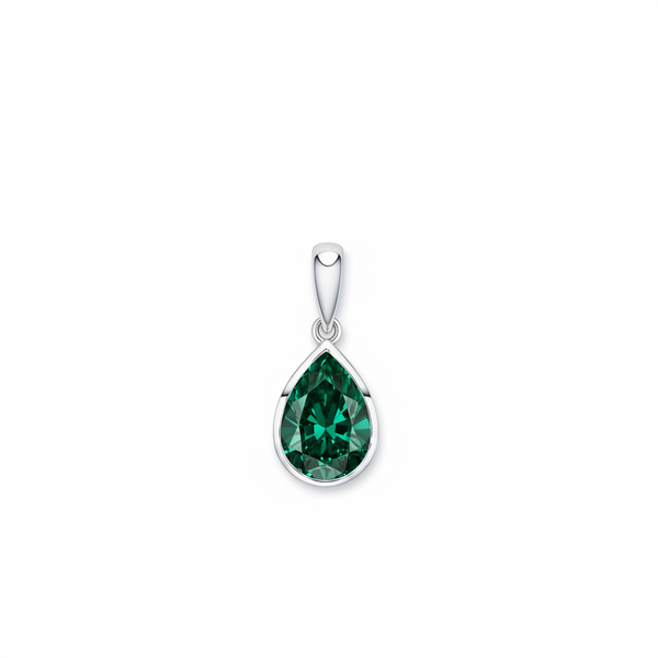 Nova Frame Pendant – Zambian Green Emerald