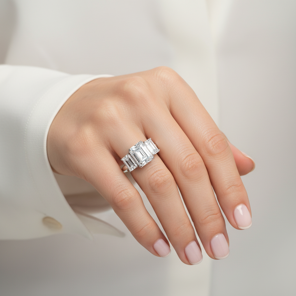 Nexus Trilogy Ring – Vivid Pink Sapphire