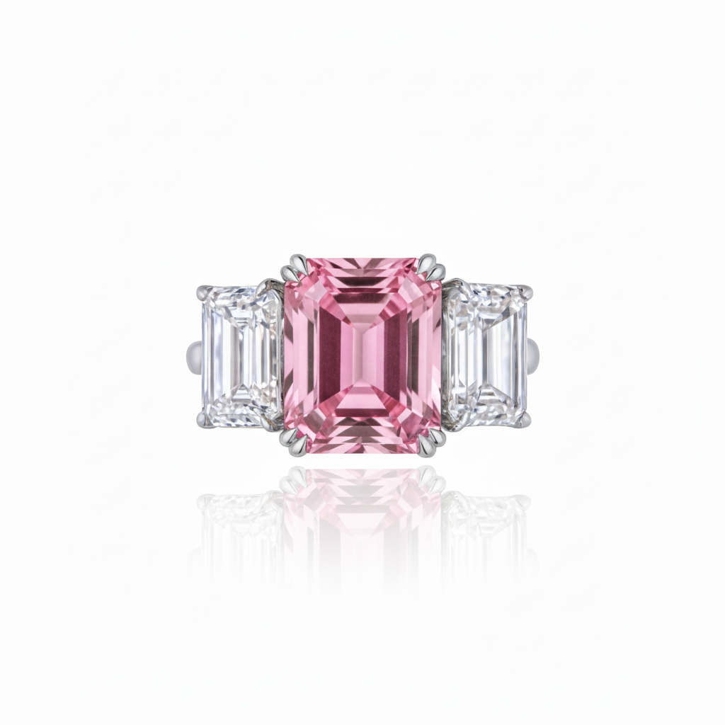 Nexus Trilogy Ring – Light Pink Sapphire