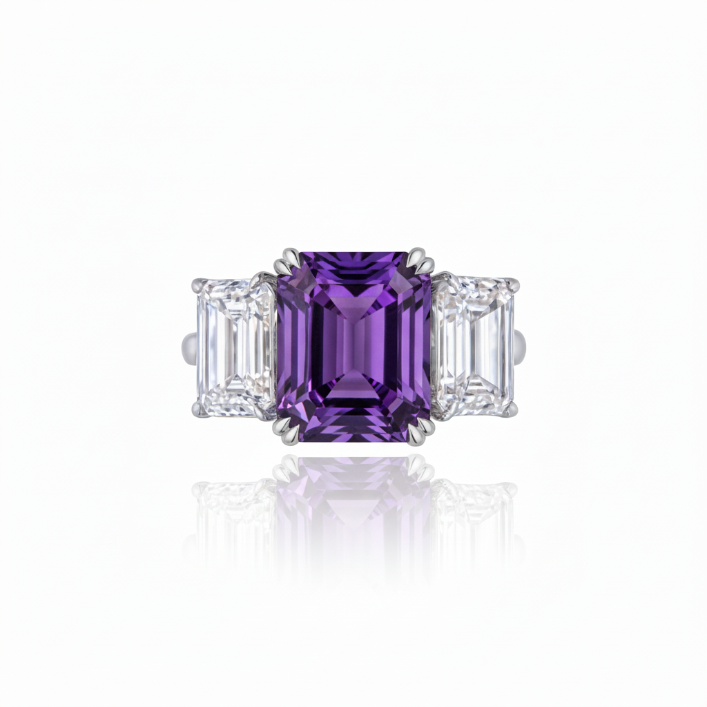 Nexus Trilogy Ring – Purple Amethyst