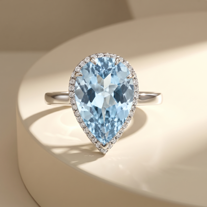 Nova Principessa Ring – Light Blue Aquamarine