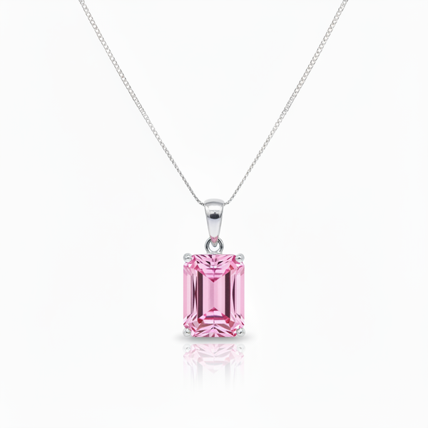 Nexus Statement Pendant – Light Pink Sapphire