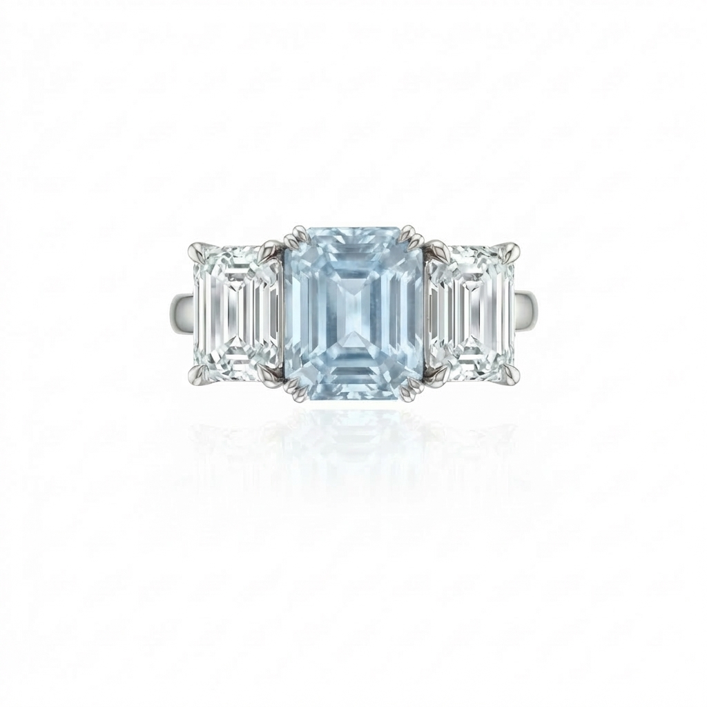 Nexus Trilogy Ring – Light Blue Aquamarine