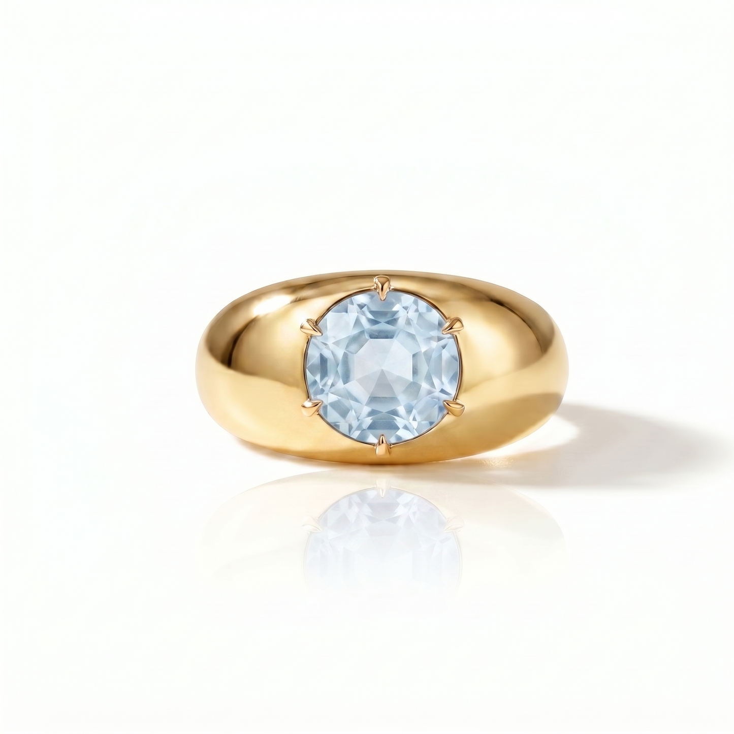 Juno Grand Dome Ring – Light Blue Aquamarine