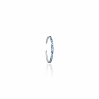 Linea Mini Ear Cuff – Light Blue Aquamarine