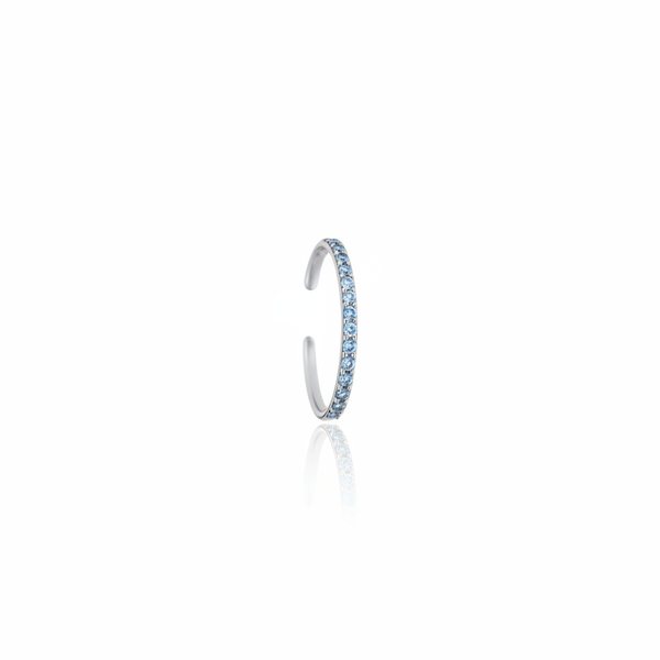 Linea Mini Ear Cuff – Light Blue Aquamarine
