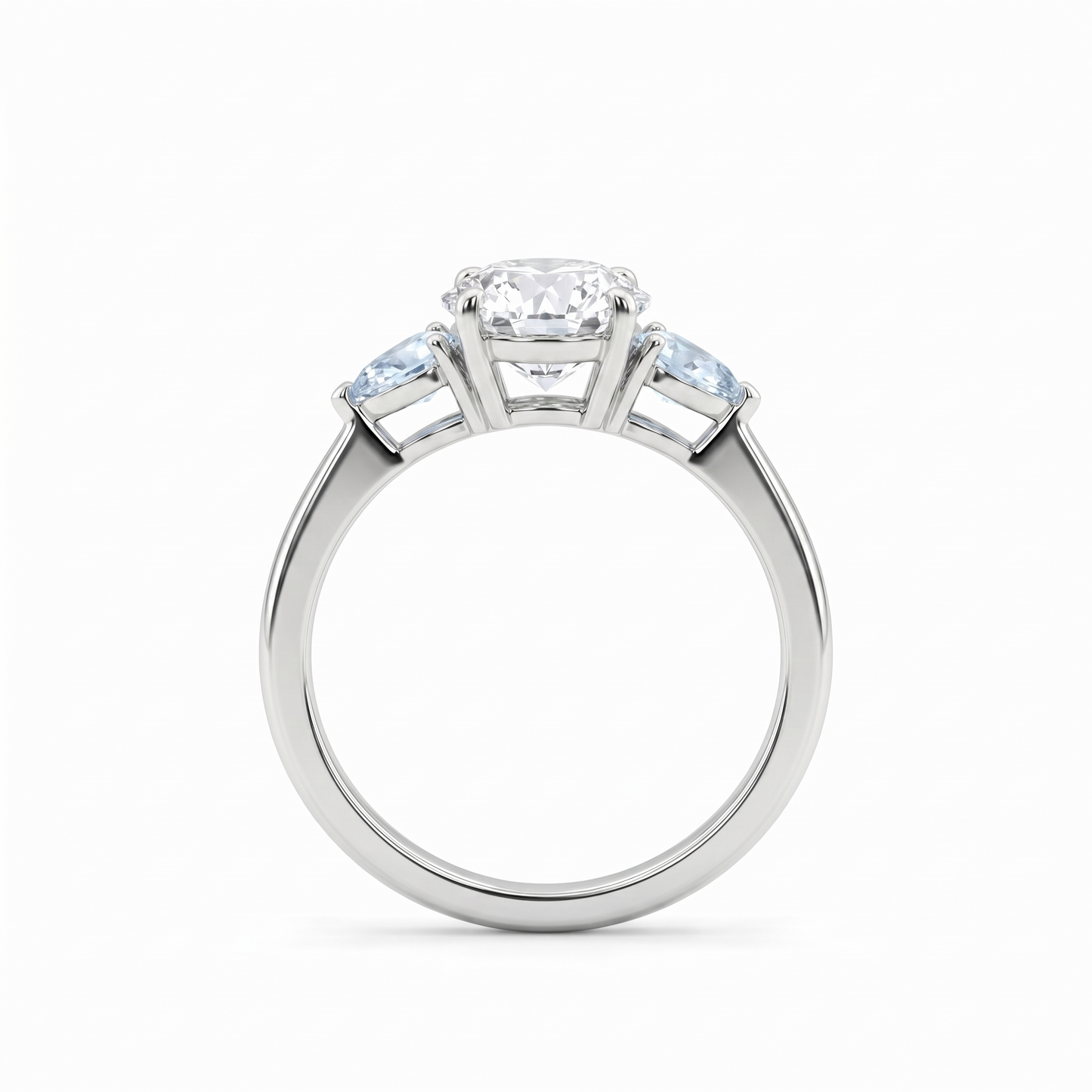 Juno Trio Ring – Light Blue Aquamarine