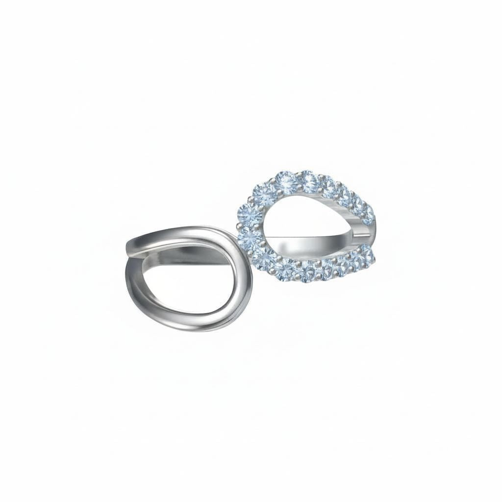 Linea Contour Ring – Light Blue Aquamarine