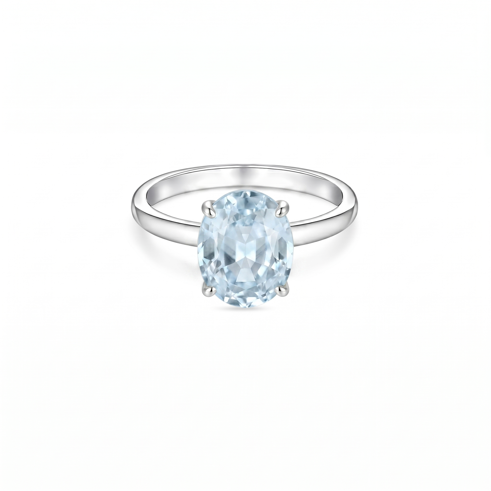 Velara Signature Ring – Light Blue Aquamarine