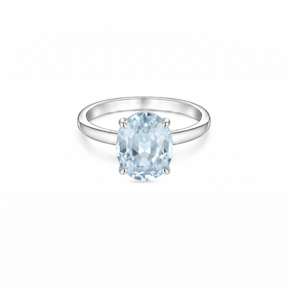 Velara Signature Ring – Light Blue Aquamarine