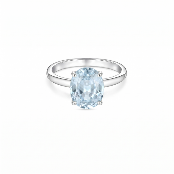 Velara Signature Ring – Light Blue Aquamarine