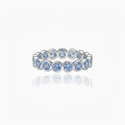 Forma Eternity Ring – Light Blue Aquamarine