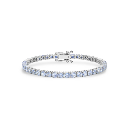Juno Grande Tennis Bracelet – Light Blue Aquamarine