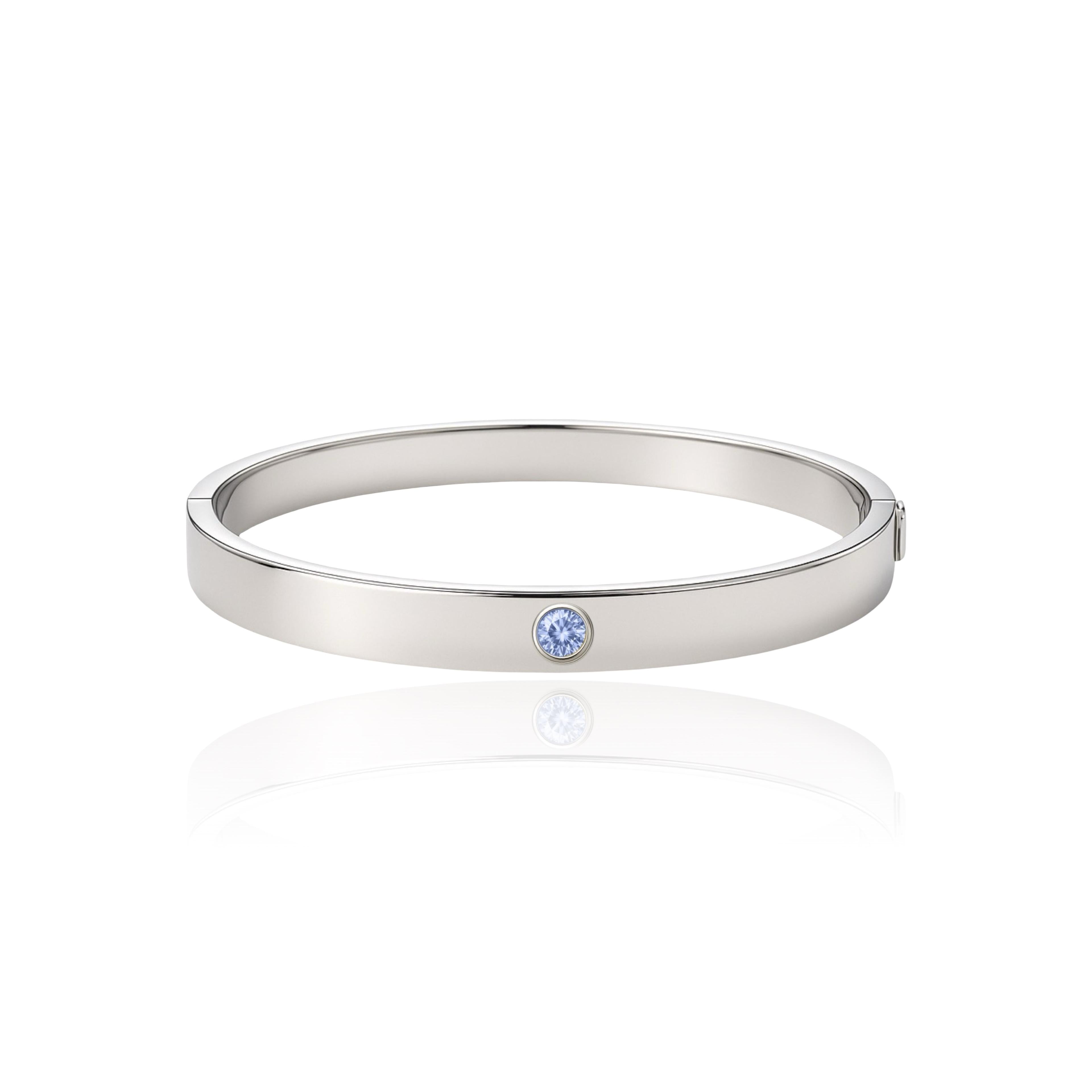 Forma Uno Elemental Bangle – Light Blue Aquamarine
