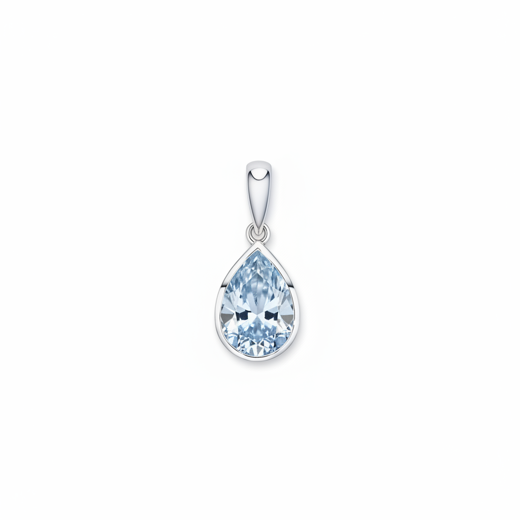 Nova Frame Pendant – Light Blue Aquamarine