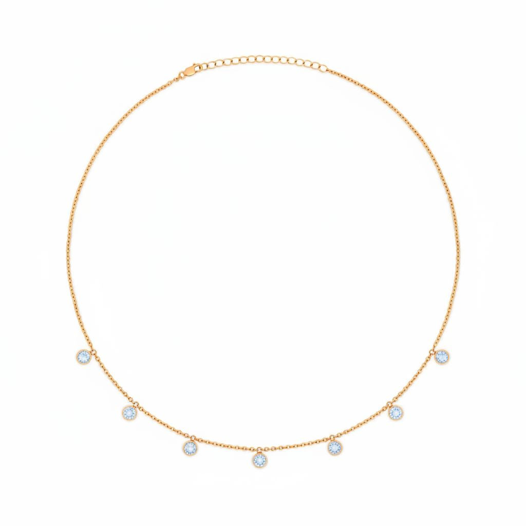 Forma Harmony Necklace – Light Blue Aquamarine