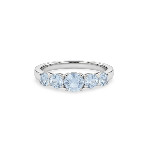Juno Cinco Ring – Light Blue Aquamarine