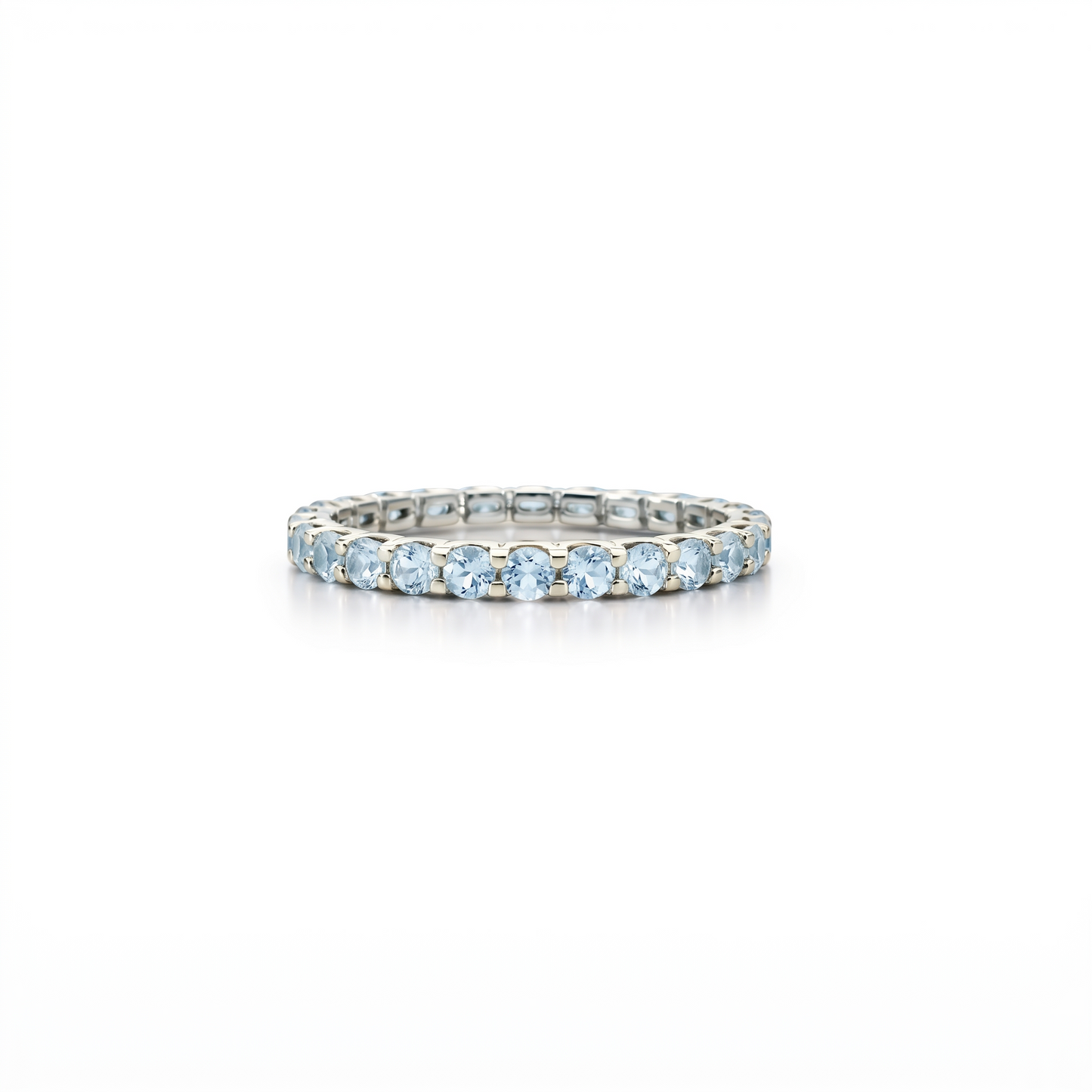 Linea Midi Ring – Light Blue Aquamarine