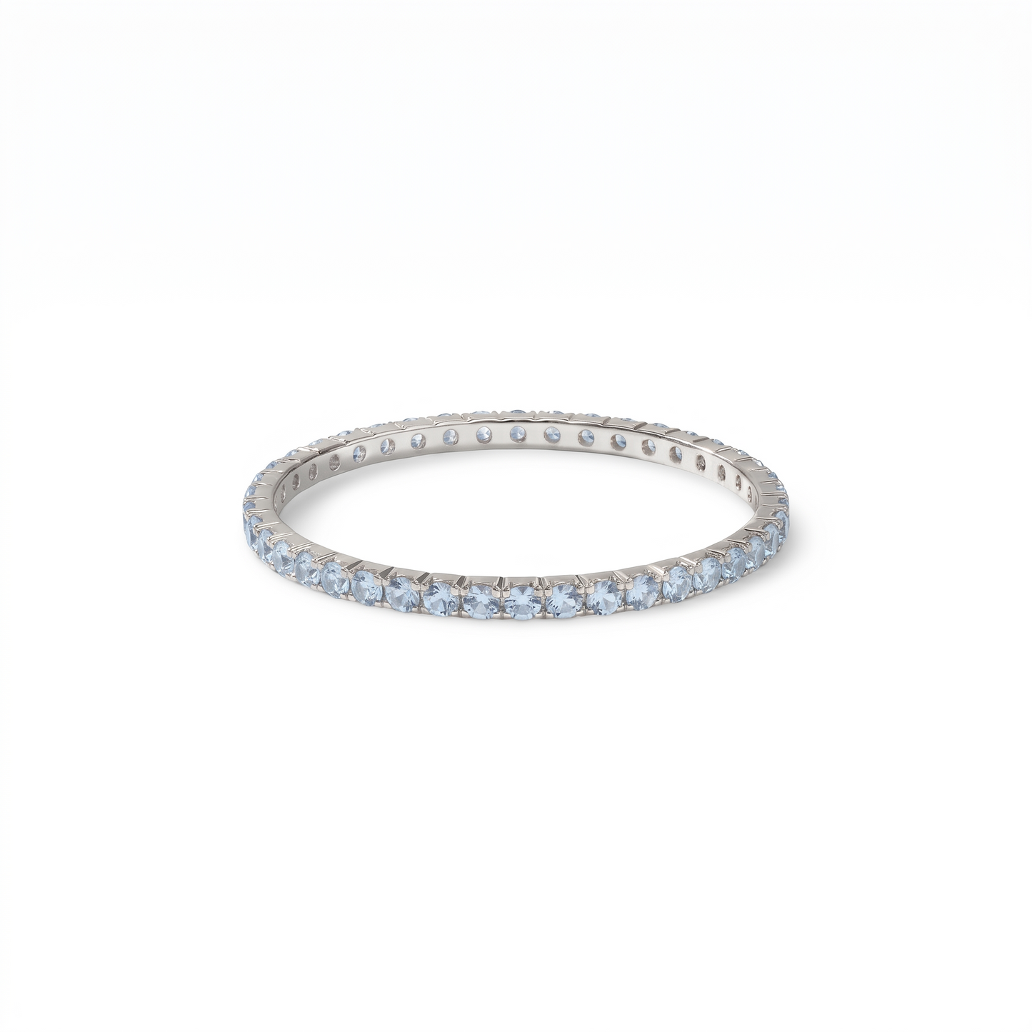 Linea Mini Ring – Light Blue Aquamarine